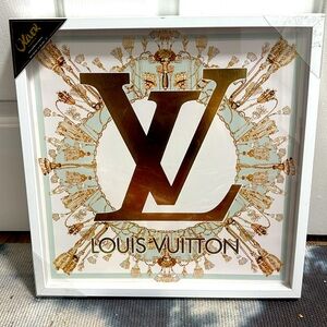 NWT Oliver by Oliver Gal LV Foiled Gold in Heaven Framed Print